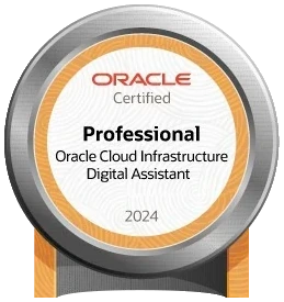 Oracle Certified — Oracle Cloud Infrastructure Digital Assistant Professional
